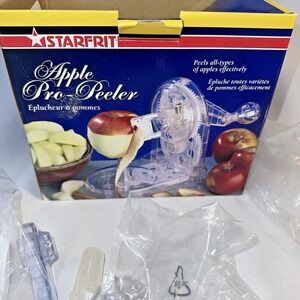 Starfrit Pro Apple Peeler with Apple Corer Slicer 2 Extra Blades